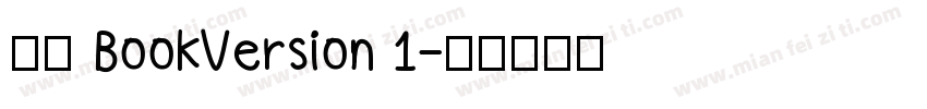 观致 BookVersion 1字体转换